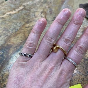 Horsenbuh Dame Ring Sterling Silver size 2.75 (pinky ring)